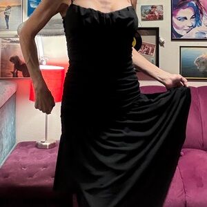 Black Spaghetti Strap maxi dress